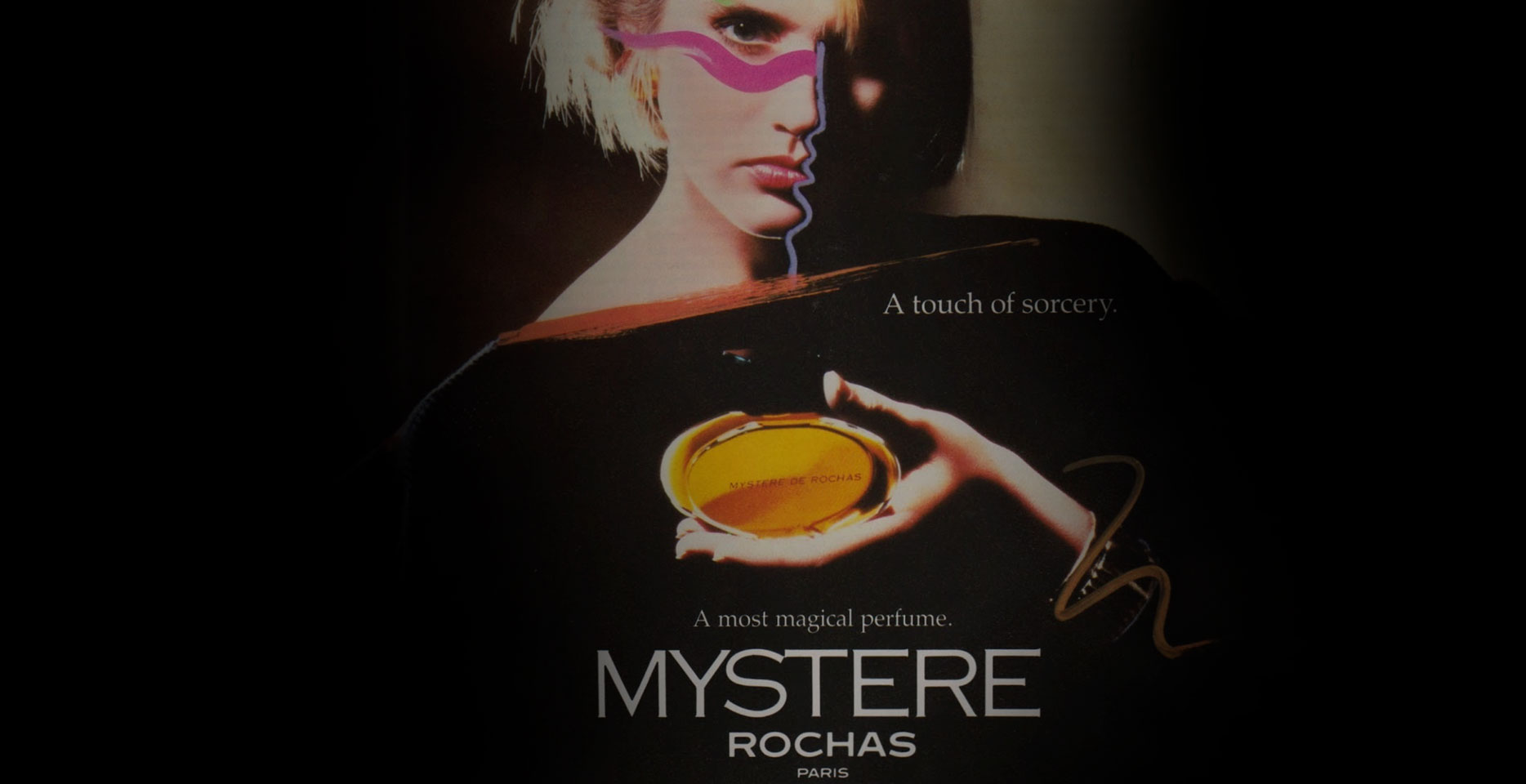 Рекламная кампания «Mystère» Rochas, 1984