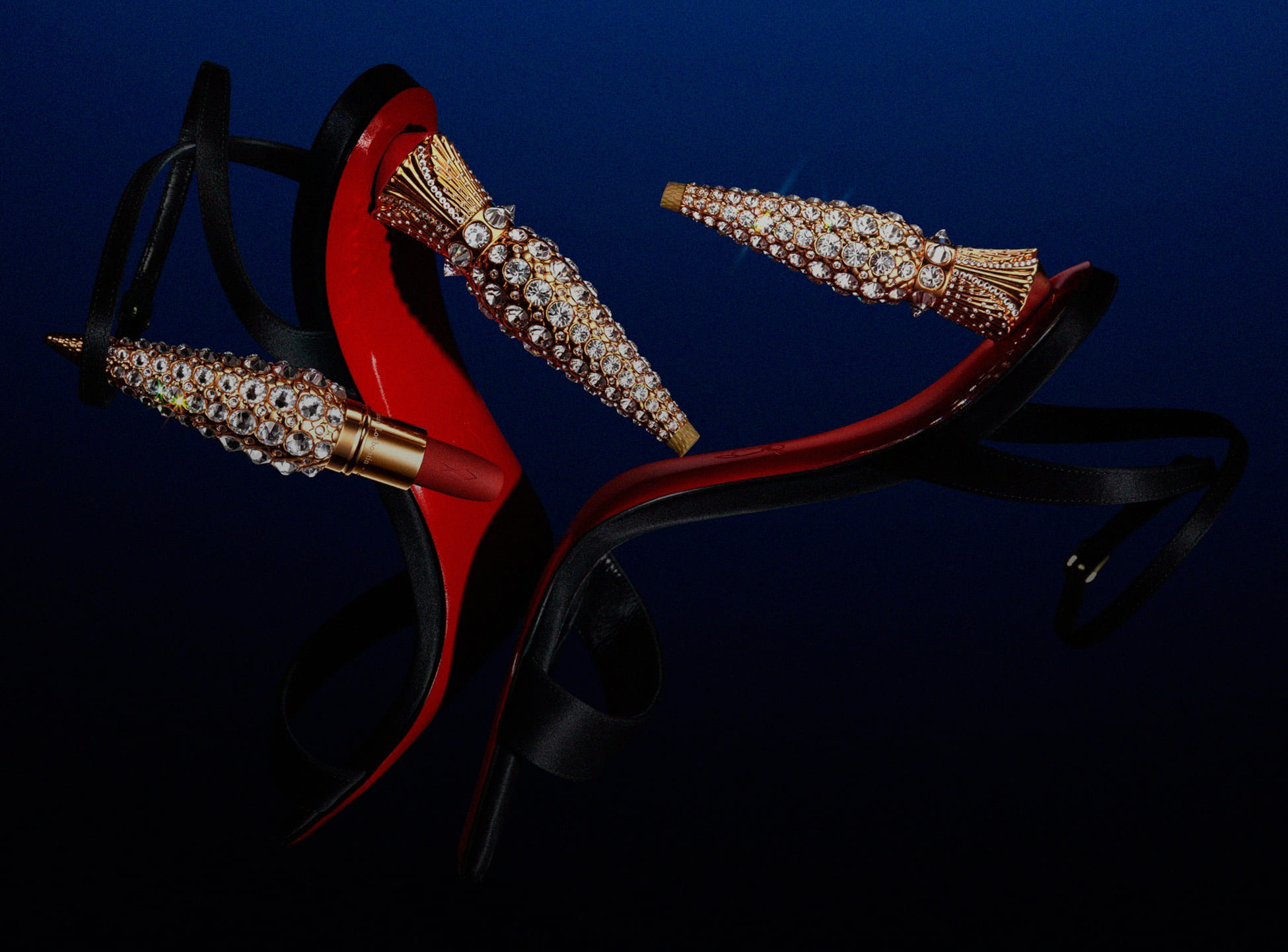 Это новогодняя коллекция Christian Louboutin Beauty